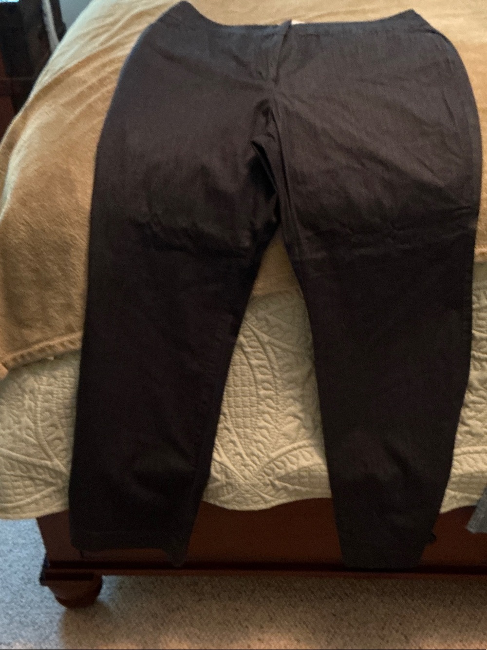 LOFT women’s dark denim Chinos - curvy Cut